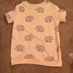 elephant shirt for girls NWOT size 10-12